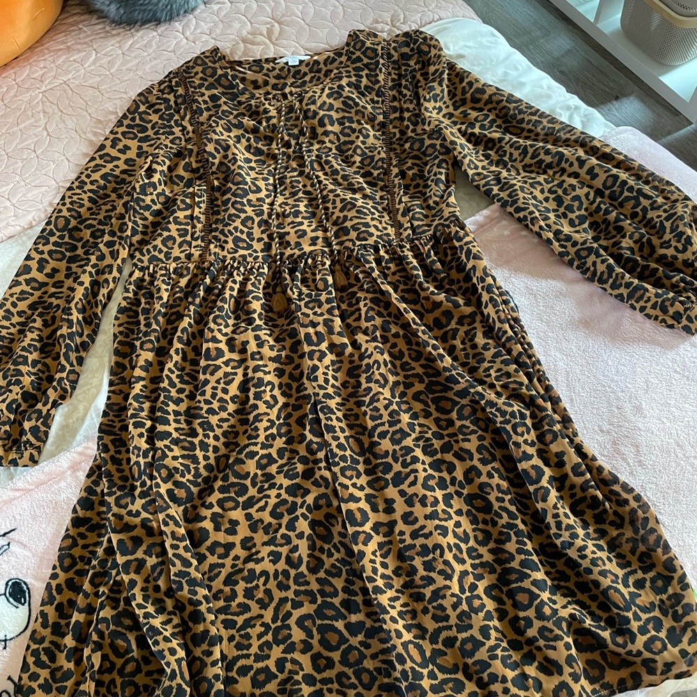 Faded Glory Leopard Print Mini Dress